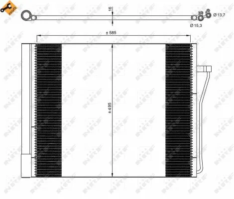 Condenser, air conditioning (350077)