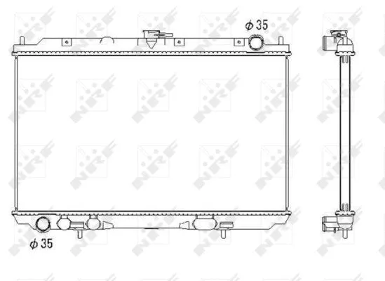 Radiator, engine cooling (53438)