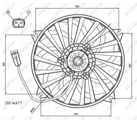 Fan, engine cooling (47073)