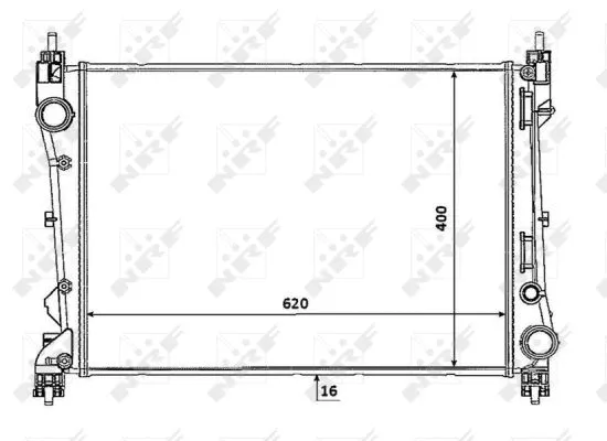 Radiator, engine cooling (53935)