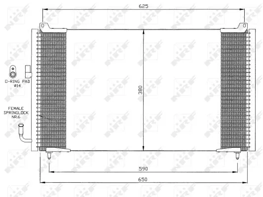 Condenser, air conditioning (35378)