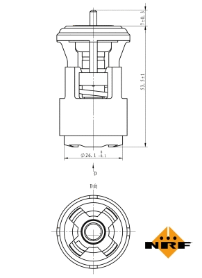 Thermostat, coolant (725133)