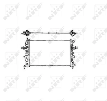 Radiator, engine cooling (58176)