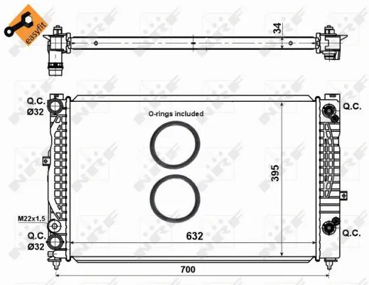 Radiator, engine cooling