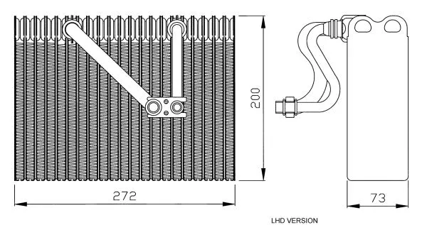 Evaporator, air conditioning (36088)