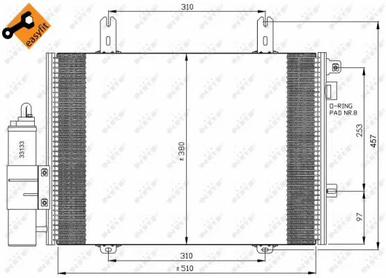 Condenser, air conditioning