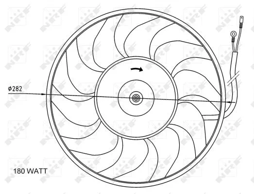 Fan, engine cooling (47071)