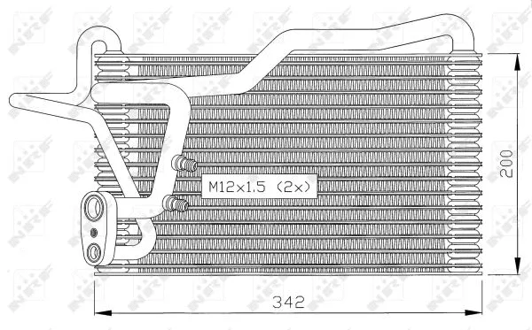 Evaporator, air conditioning (36036)