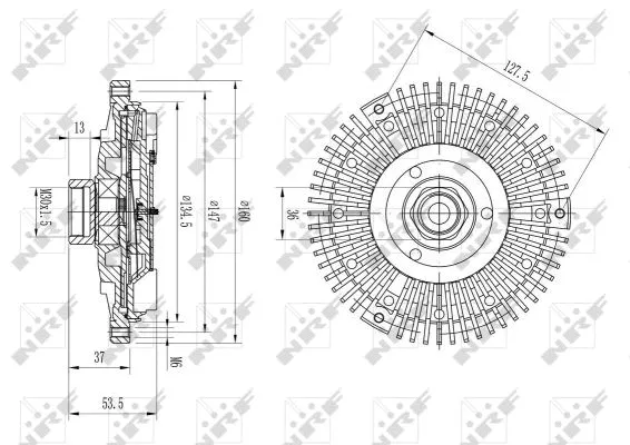 Clutch, radiator fan