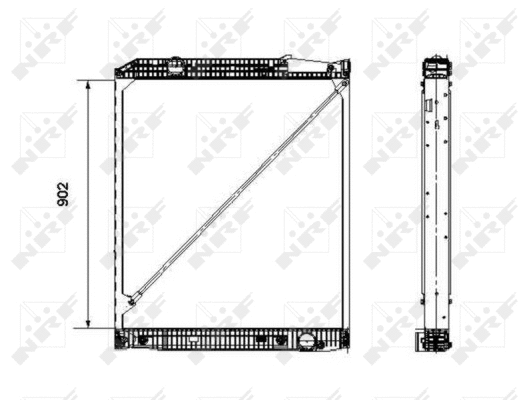 Radiator, engine cooling (519576)