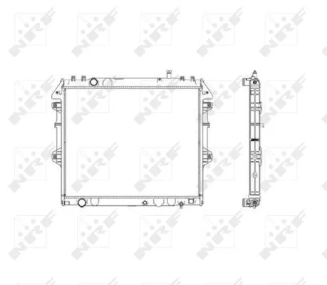 Radiator, engine cooling (53541)