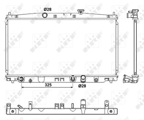 Radiator, engine cooling (53094)