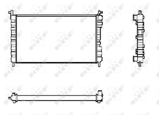 Radiator, engine cooling (53600)