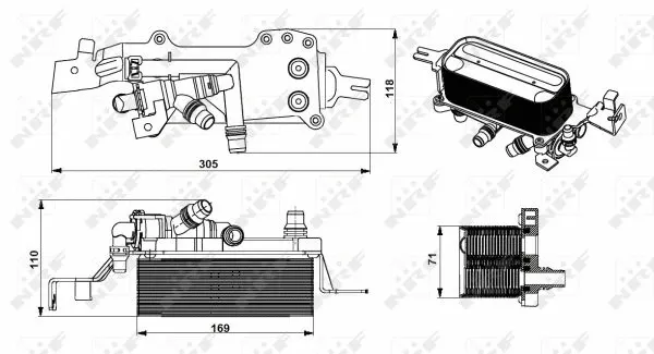 Oil Cooler, automatic transmission