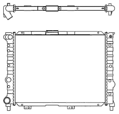 Radiator, engine cooling (58114)
