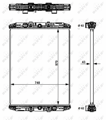 Radiator, engine cooling (529551)