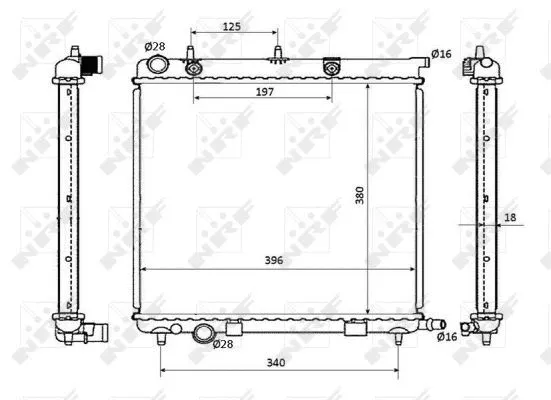 Radiator, engine cooling