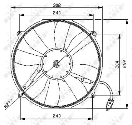 Fan, engine cooling (47046)
