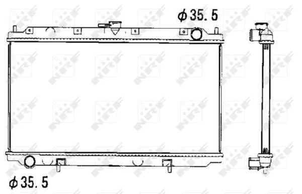 Radiator, engine cooling