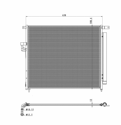 Condenser, air conditioning (350425)