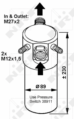Dryer, air conditioning (33064)