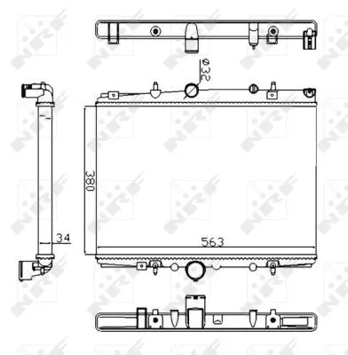 Radiator, engine cooling (58303A)