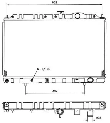 Radiator, engine cooling (513485)