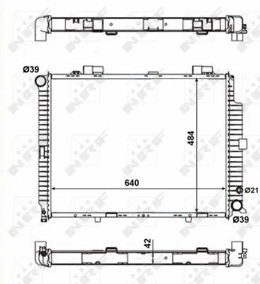 Radiator, engine cooling (56139)