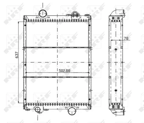 Radiator, engine cooling