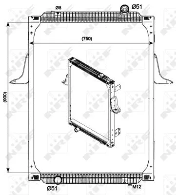 Radiator, engine cooling