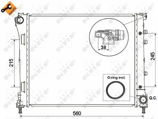 Radiator, engine cooling