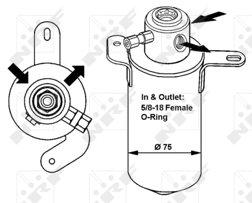 Dryer, air conditioning (33039)