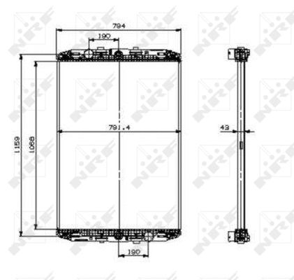 Radiator, engine cooling (519541)