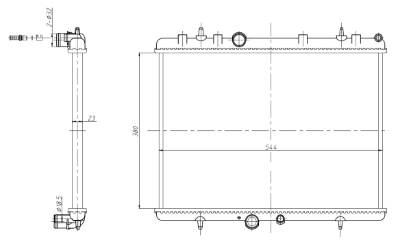 Radiator, engine cooling