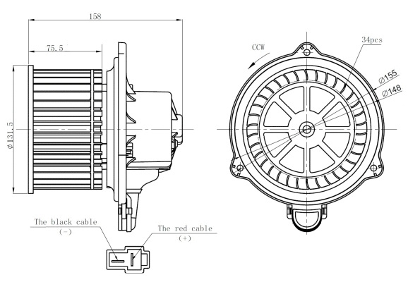 Interior Blower (34274)