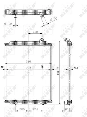 Radiator, engine cooling