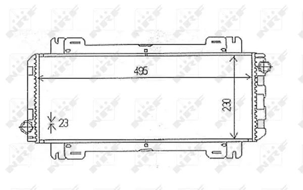 Radiator, engine cooling (54613)