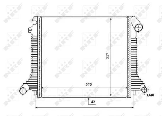 Radiator, engine cooling (53855)