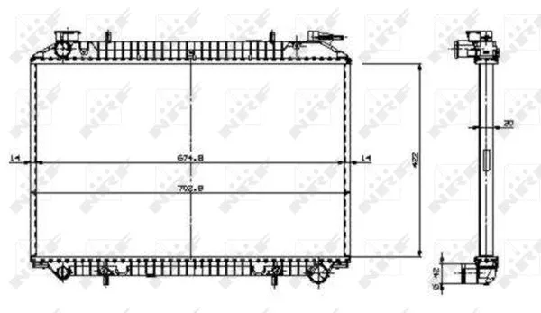 Radiator, engine cooling
