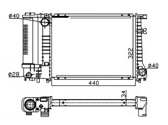 Radiator, engine cooling