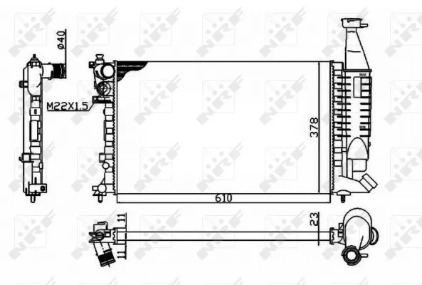 Radiator, engine cooling