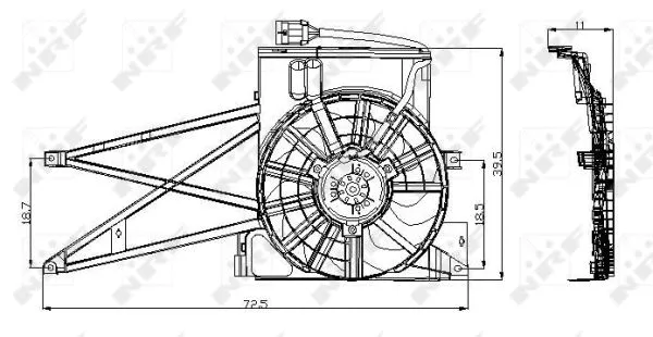 Fan, engine cooling
