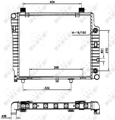 Radiator, engine cooling (50534)