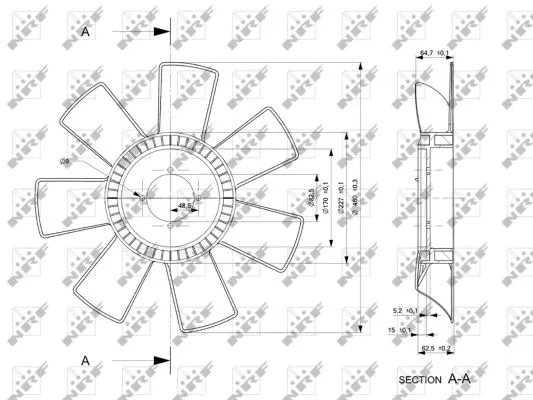Fan Wheel, engine cooling