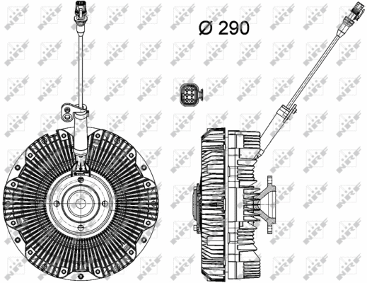Clutch, radiator fan (49168)