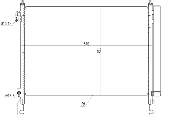 Condenser, air conditioning (350460)