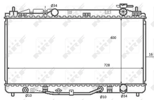 Radiator, engine cooling (59079)