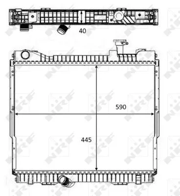 Radiator, engine cooling (58484)