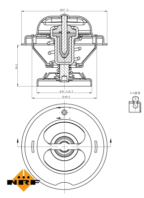 Thermostat, coolant (725068)