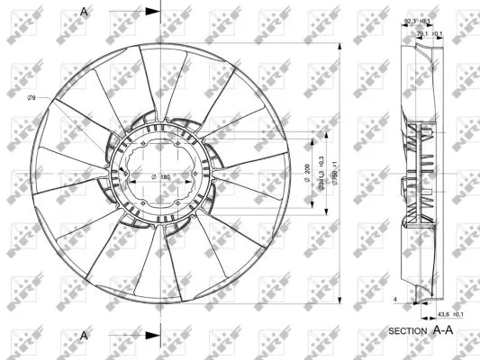 Fan Wheel, engine cooling